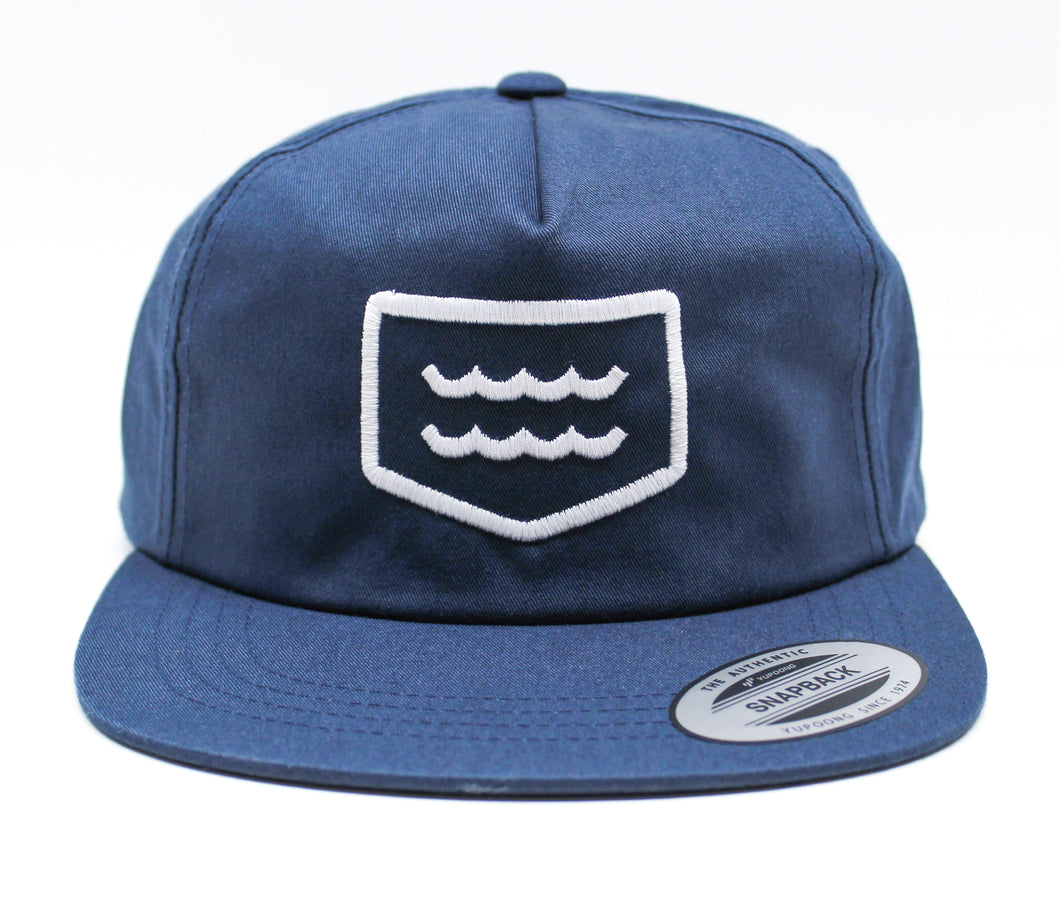 Life's a Beach Logo Hat - Navy (unstructured)