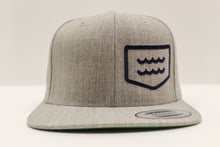 Load image into Gallery viewer, Life&#39;s a Beach Offset Logo Hat - Heather Grey
