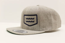 Load image into Gallery viewer, Life&#39;s a Beach Offset Logo Hat - Heather Grey
